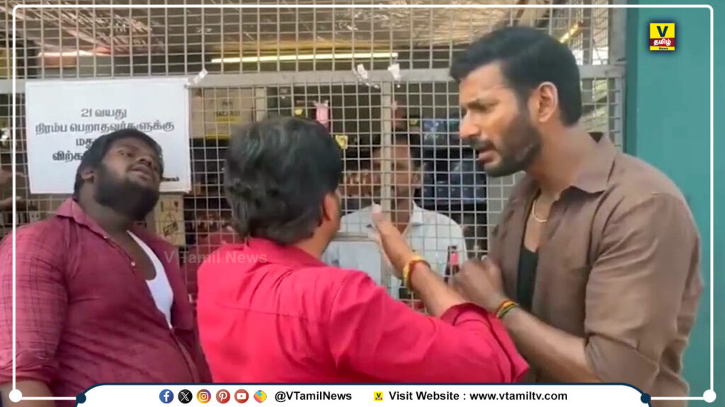 Vishal Tasmac Shop In Viral Video
