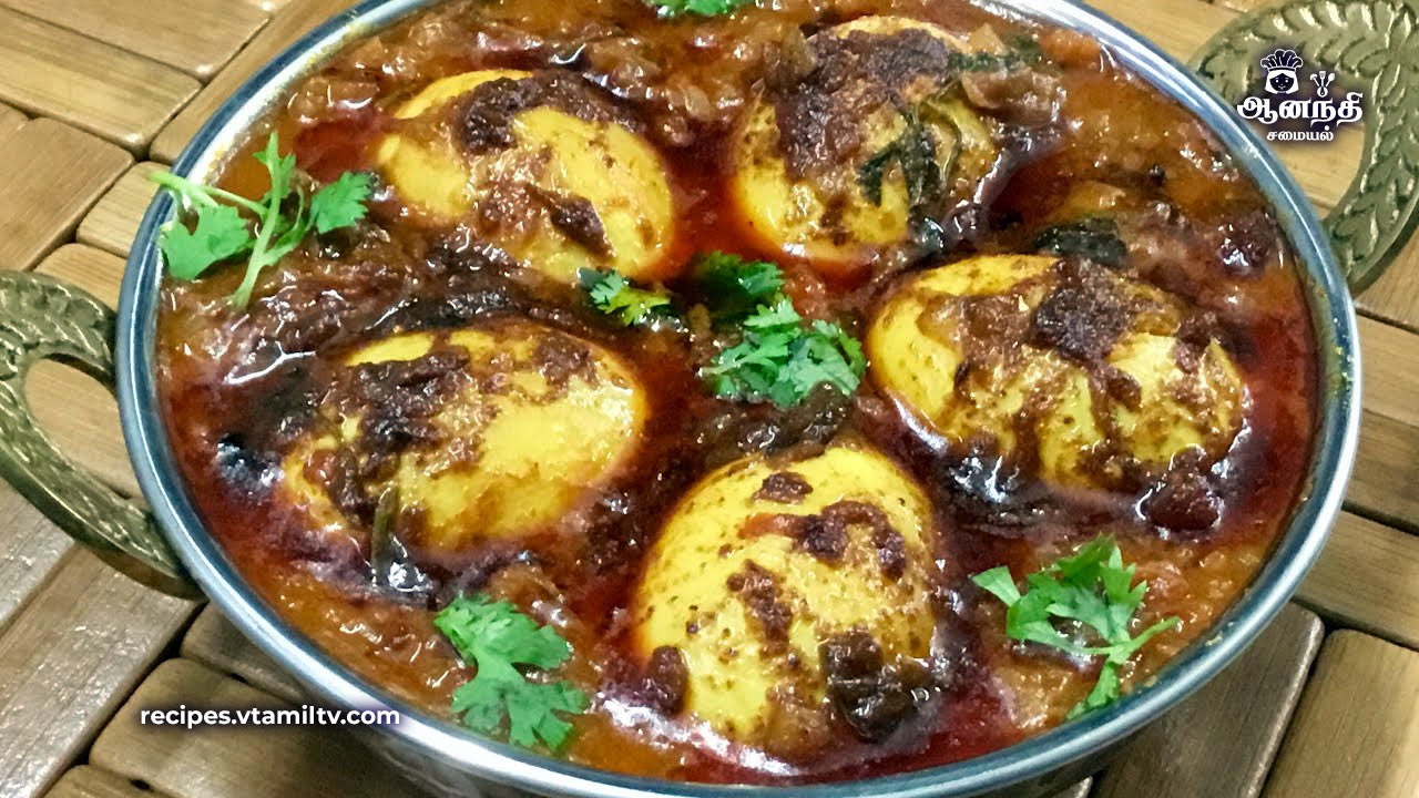 Road shop style egg masala in spicy taste