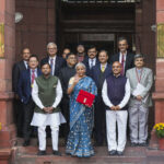 Union Finance Minister Nirmala Sitharaman carrying a folder case containing the Interim Budget 2024 5 scaled 1